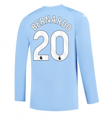 Manchester City Bernardo Silva #20 Koszulka Podstawowych 2023-24 Długi Rękaw